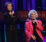 With Jean Shepard on the Grand Ole Opry on October 15, 2011